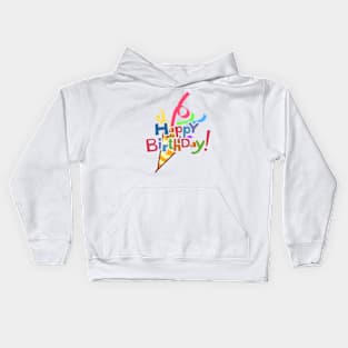 Happy Birthday Print - Happy Birthday Design Kids Hoodie